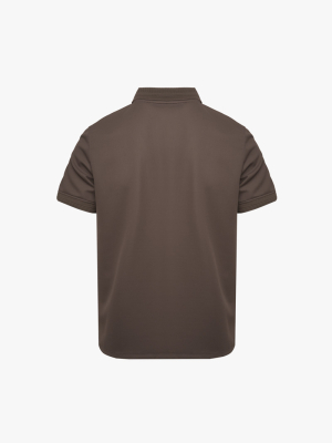 Áo Polo Cool-X In Logo Bông Tuyết Form Regular PO185 Nâu