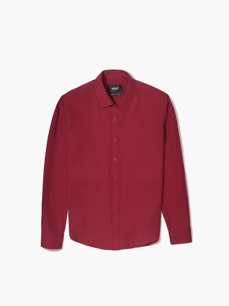 Áo Sơ Mi Linen  Form Regular SM203 Màu Đỏ