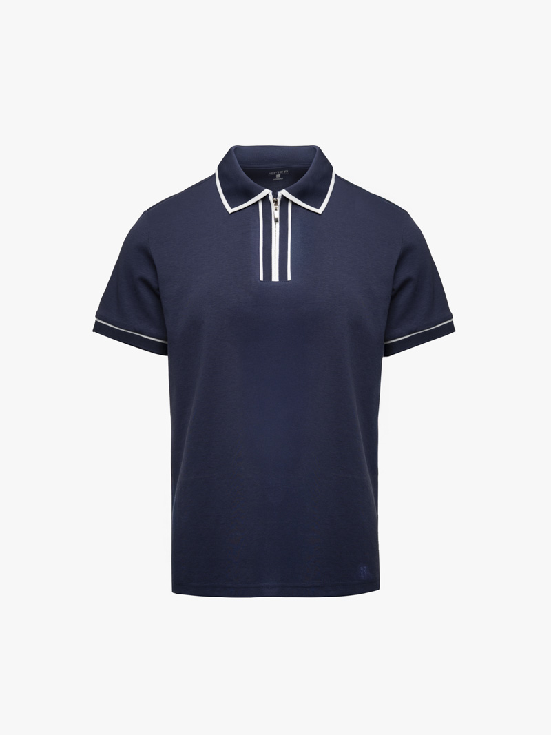 Aó Polo Thêu Logo Ngựa Dưới Lai Form Regular PO182 Màu Xanh Đen