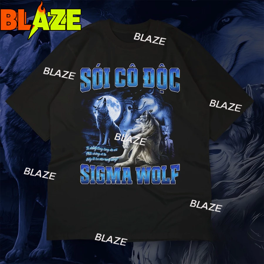 COD Áo Thun 2025 Local Brand Sói Cô Độc Sigma Wolf Dành cho kẻ cô đơn lạc loài - Áo Oversize Cotton 100% Nam Nữ