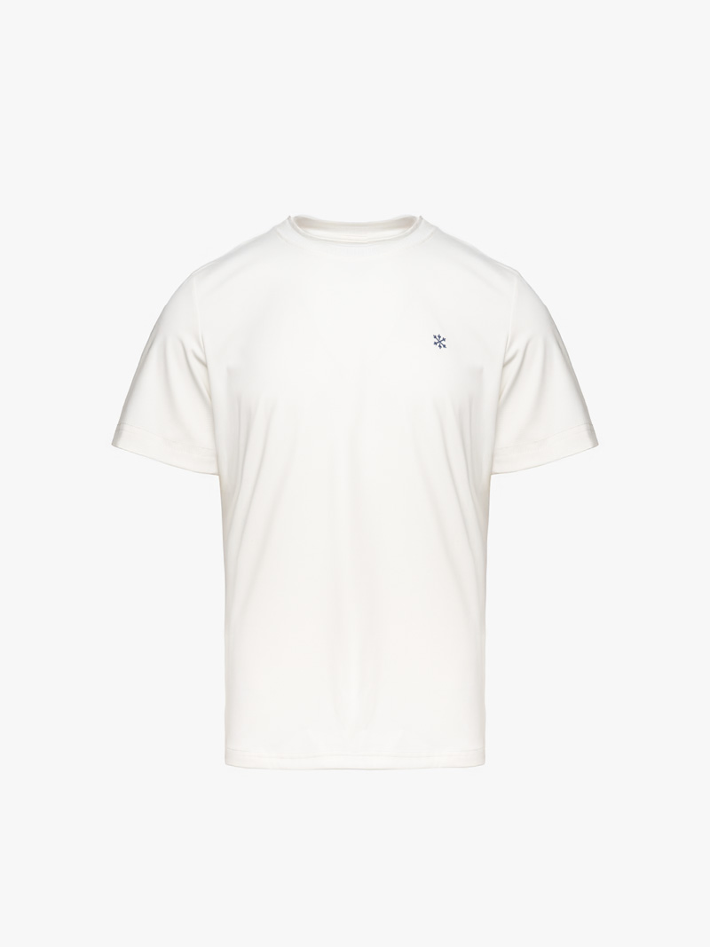 Áo Thun Cool-X Cổ Tròn In Logo Bông Tuyết Form Slimfit AT188 Nâu